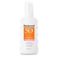 Biodermal Zonnespray SPF50+ gevoelige huid (175ml)