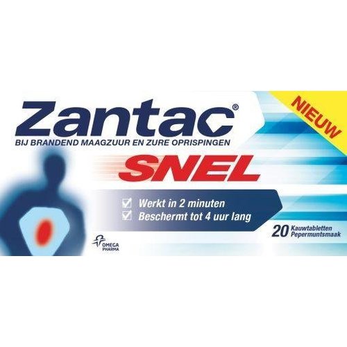 Zantac Ranitidine Snel Tegen Maagzuur (20kt)