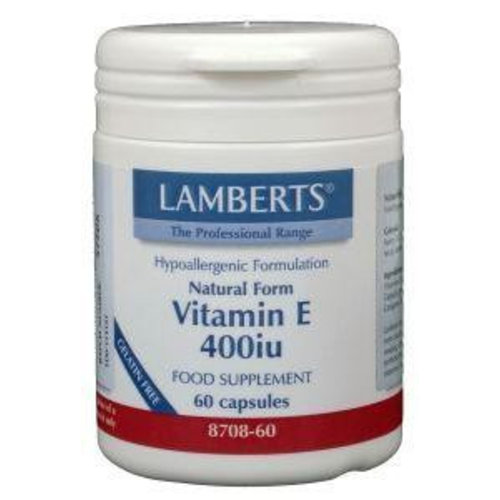 Lamberts Vitamine E 400IE natuurlijk (60vc)