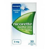 Nicorette Kauwgom 2 mg menthol mint (30st)