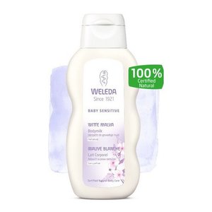 Weleda Baby witte malva sensitive bodymilk (200ml)