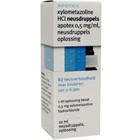 Apotex Xylometazoline HCI 0.5 mg druppels (10ml)