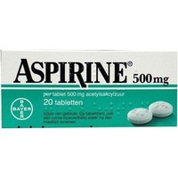 Aspirine Acetylsalicylzuur 500 mg (20tb)