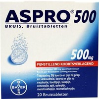 Aspro Acetylsalicylzuur bruis 500 mg (20tb)