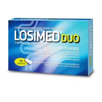 Losimed Loperamide/Simeticon Duo Bij Diarree en Buikkrampen (10tb)