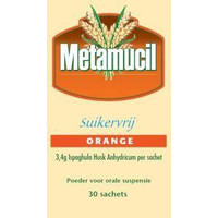 Metamucil Orange suikervrij Bij Obstipatie (30sach)