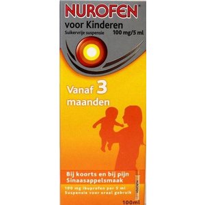 Nurofen Nurofen suspensie kind suikervrij (100ml)