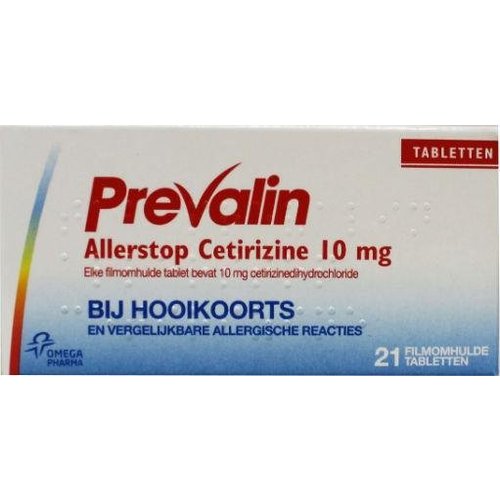 Prevalin Cetirizine Hooikoorts/Allergie (21tb)