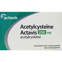Sanias Acetylcysteine 200 mg Bij Vastzittend Slijm (30sach)