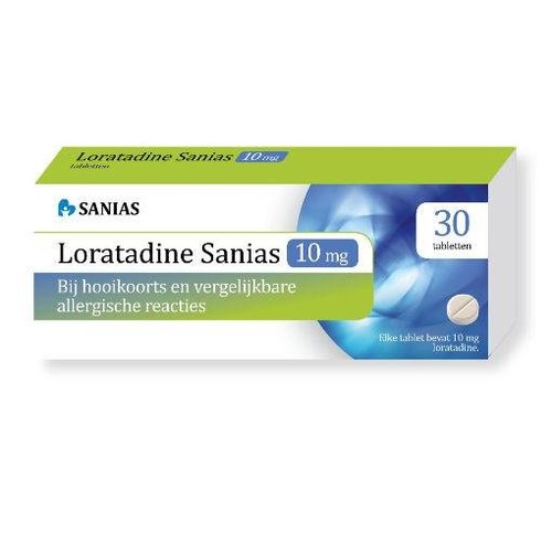 Sanias Loratadine Hooikoorts/Allergie 10 mg (30tb)