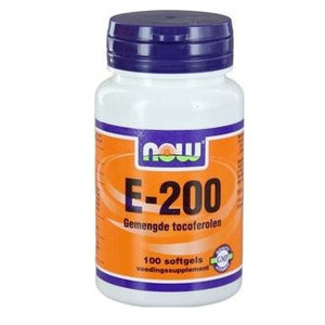 NOW Vitamine E-200 natuurlijke gemengde tocoferolen (100sft)