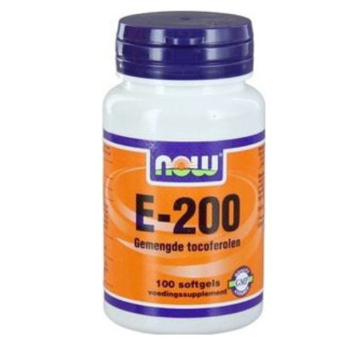 NOW Vitamine E-200 natuurlijke gemengde tocoferolen (100sft)