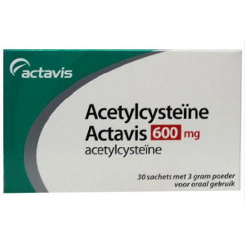 Sanias Acetylcysteine 600 mg sachets Bij Vastzittend Slijm (30x3g)