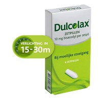 Dulcolax Bisacodyl 10 mg zetpillen Bij Obstipatie (6zp)