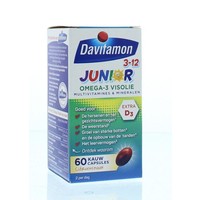 Davitamon Junior 3+ omega 3 visolie (60ca)