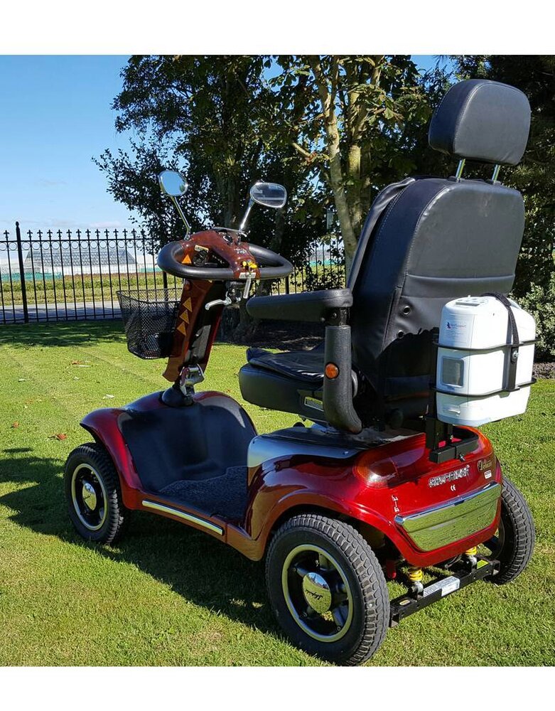 Zuurstofconcentrator houder voor rolstoel of scootmobiel