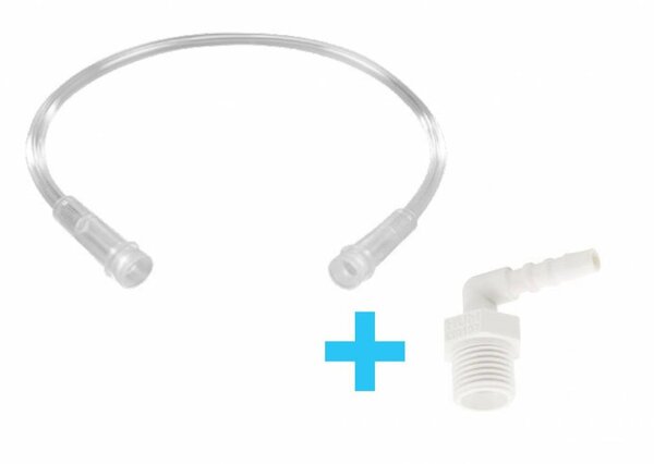 HUM Tubo de conexión al humidificador de 0,33 metros, incluyendo adaptador