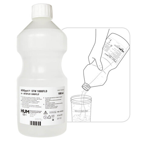 HUM Sterile Water Bottle 1L