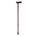 Able2 Aluminium verstelbare wandelstok Mahonie
