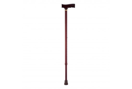 Able2 Aluminium verstelbare wandelstok Mahonie
