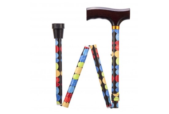 Able2 Opvouwbare wandelstok div. kleuren