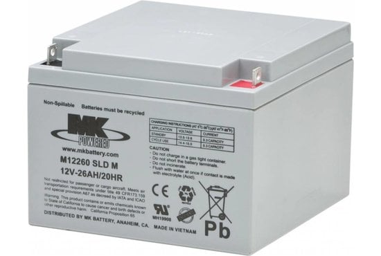 MK Battery 26AH AGM accu voor uw scootmobiel