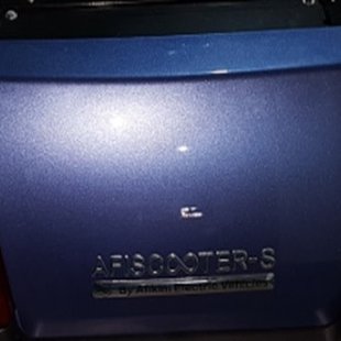 Afikim achterkap blauw compleet met verlichting - Breeze S 2017 | Breeze S PLUS