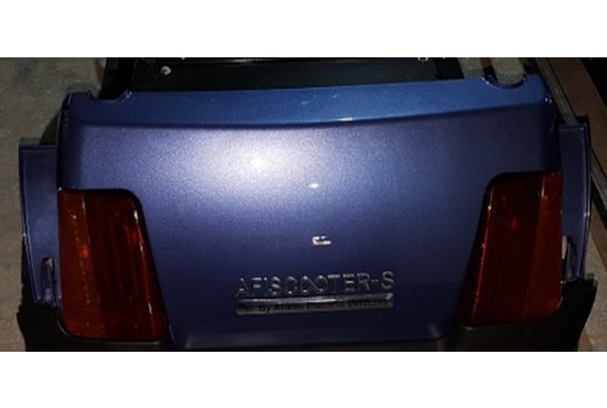 Afikim Afikim achterkap blauw compleet met verlichting - Breeze S 2017 | Breeze S PLUS