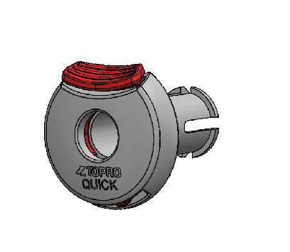 Topro Quick Release met lager, (klik systeem voor wiel) Topro Troja 5G / ATR afbeelding