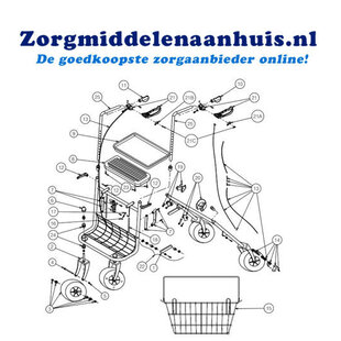 Remkabel voor uw Vermeiren 286B rollator