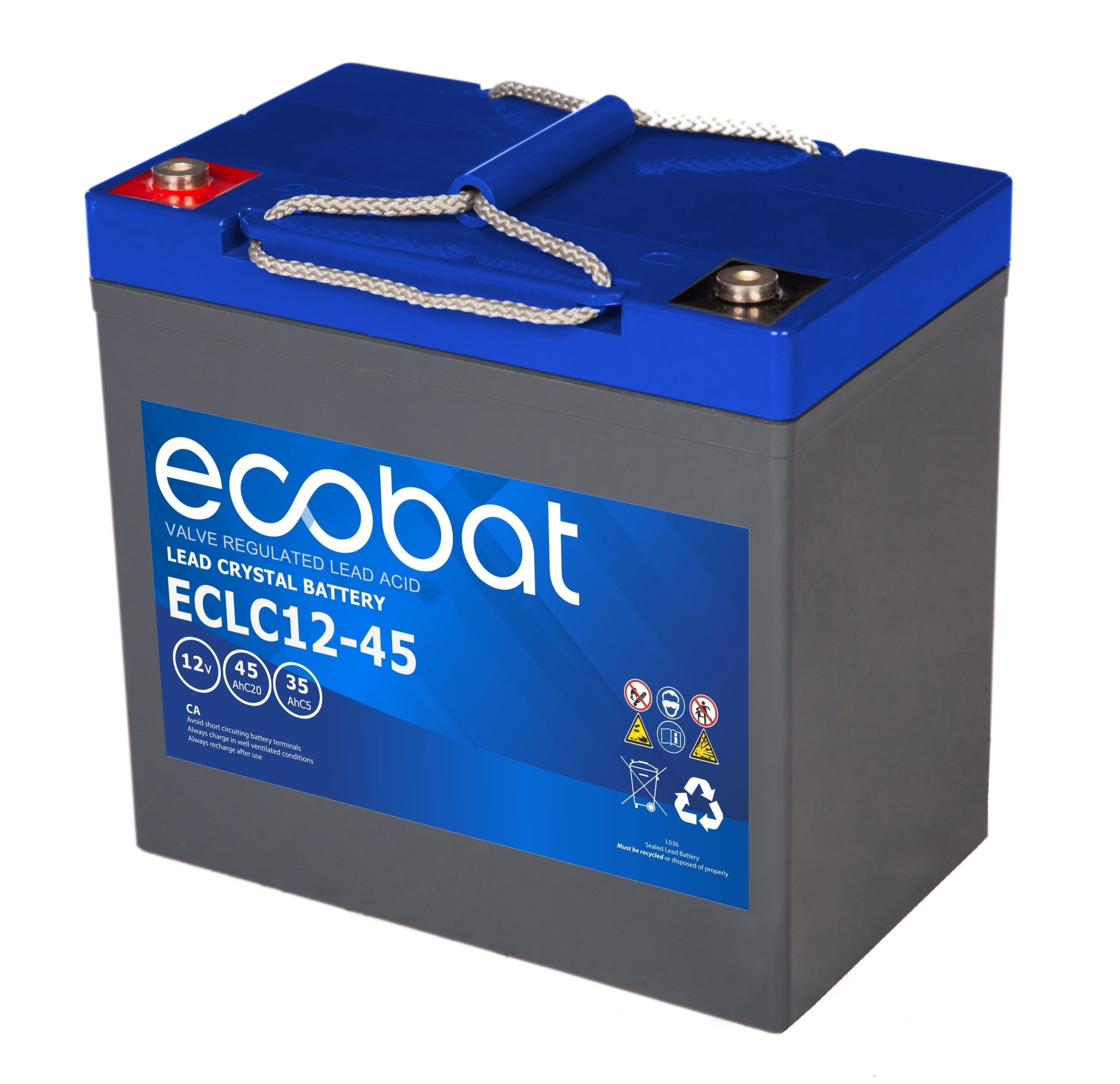Ecobat 45AH AGM accu voor uw scootmobiel (Ecobat) afbeelding