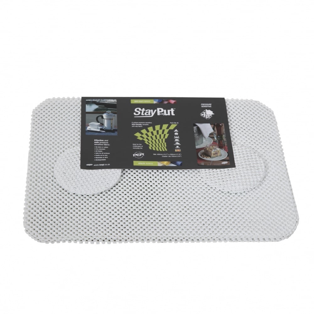 Stayput Anti-slip placemat en onderzetter set ( 6 + 6 stuks ) afbeelding