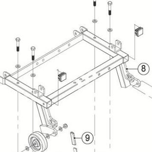 Achterframe onderzijde Fortress Calypso - Tweedehands