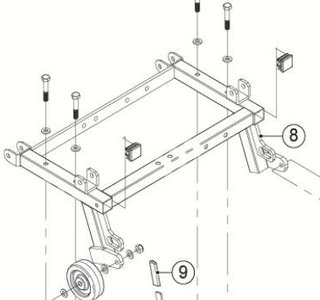 Achterframe onderzijde Fortress Calypso - Tweedehands