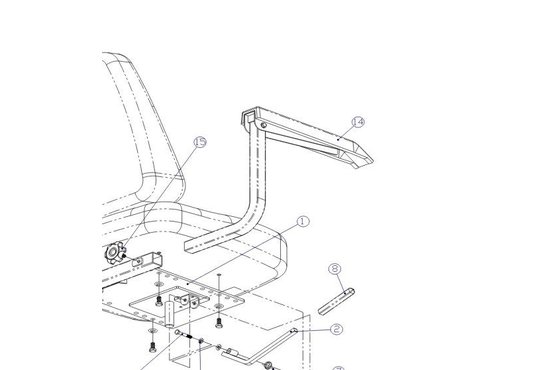 Fortress Calypso Armsteun verstelbaar rechts Fortress Calypso  - Tweedehands