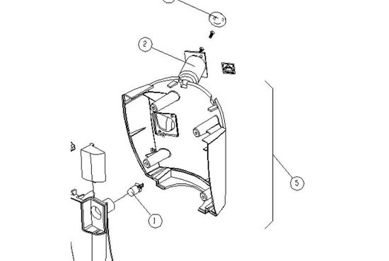 Fortress Calypso Console achterkap compleet Fortress Calypso (Nr.5)  - Tweedehands
