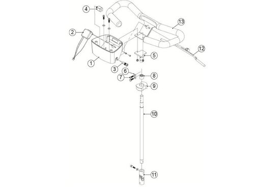 Fortress Calypso Stuurstang compleet Fortress Calypso (Nr.5-11)  - Tweedehands
