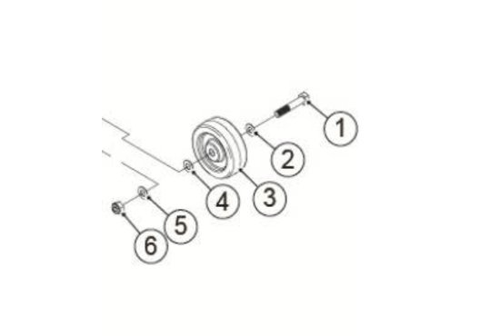 Fortress Calypso Wiel anti-tip compleet Fortress Calypso (Nr.1-6) - Tweedehands