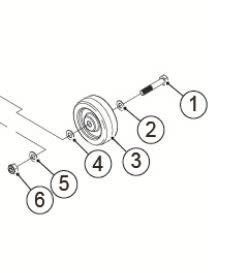 Fortress Calypso Wiel anti-tip compleet Fortress Calypso (Nr.1-6) - Tweedehands afbeelding