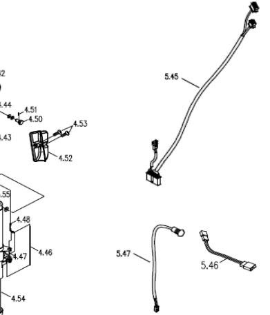 Excel Hoofdkabelboom knipperlichten / koplamp (Nr.5.47) Galaxy plus - Tweedehands afbeelding