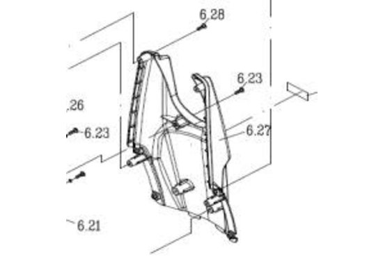 Excel Voorkap cover, achterzijde (Nr.6.27) Galaxy Plus  - Tweedehands