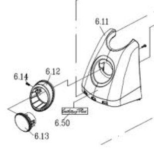 Voorkap cover, Kite Blue Galaxy Plus  - Tweedehands
