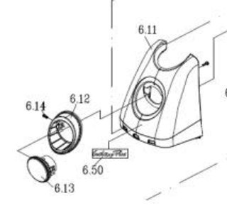 Voorkap cover, Kite Blue Galaxy Plus  - Tweedehands