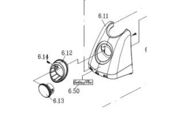 Excel Voorkap cover, Kite Blue Galaxy Plus  - Tweedehands