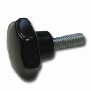 Sterknop M8x20 D=40 zw/zw (rollatorbeugel)