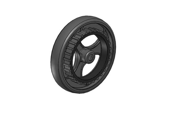 Topro Grip achterwiel met remtandwiel (TPE) per stuk Topro Neuro / 2G