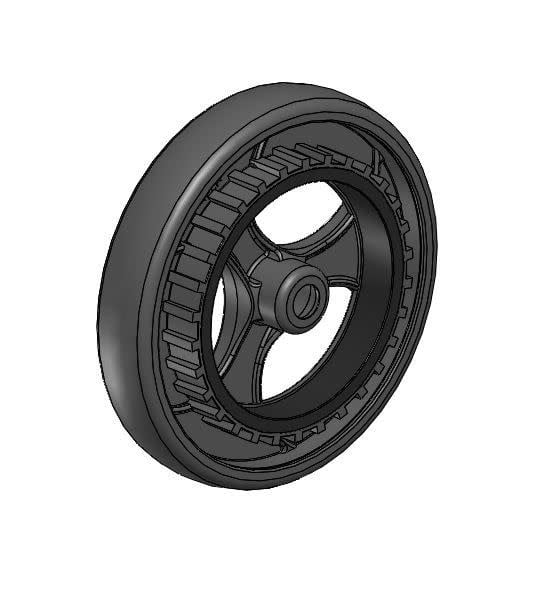 Topro Grip achterwiel met remtandwiel (TPE) per stuk Topro Neuro / 2G afbeelding