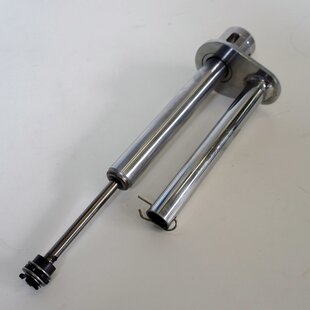 Elplaat korte pijp incl. gasveer 400N tbv stoelkolom Solo TS - Tweedehands