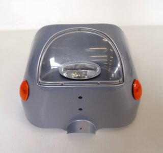 Koplampkap zilvergrijs / zwart Solo TS - Tweedehands