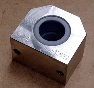 Aluminium blok met glijlager Solo 3 - Tweedehands